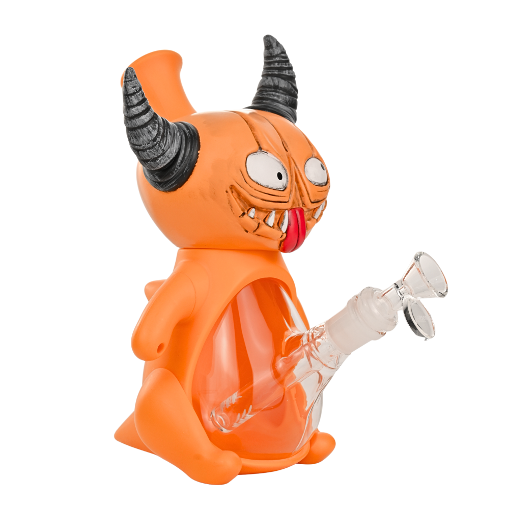 9" Arsenal Horned Devil Waterpipe - Assorted Colors